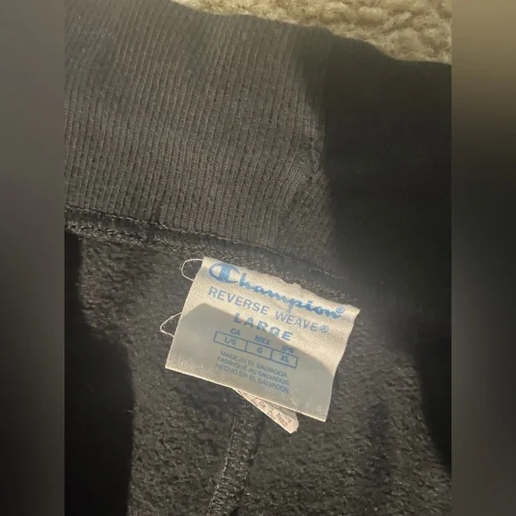 CHAMPION REVERSE WEAVE SWEATPANTS SZ. LARGE BLACK - Picture 3 of 4